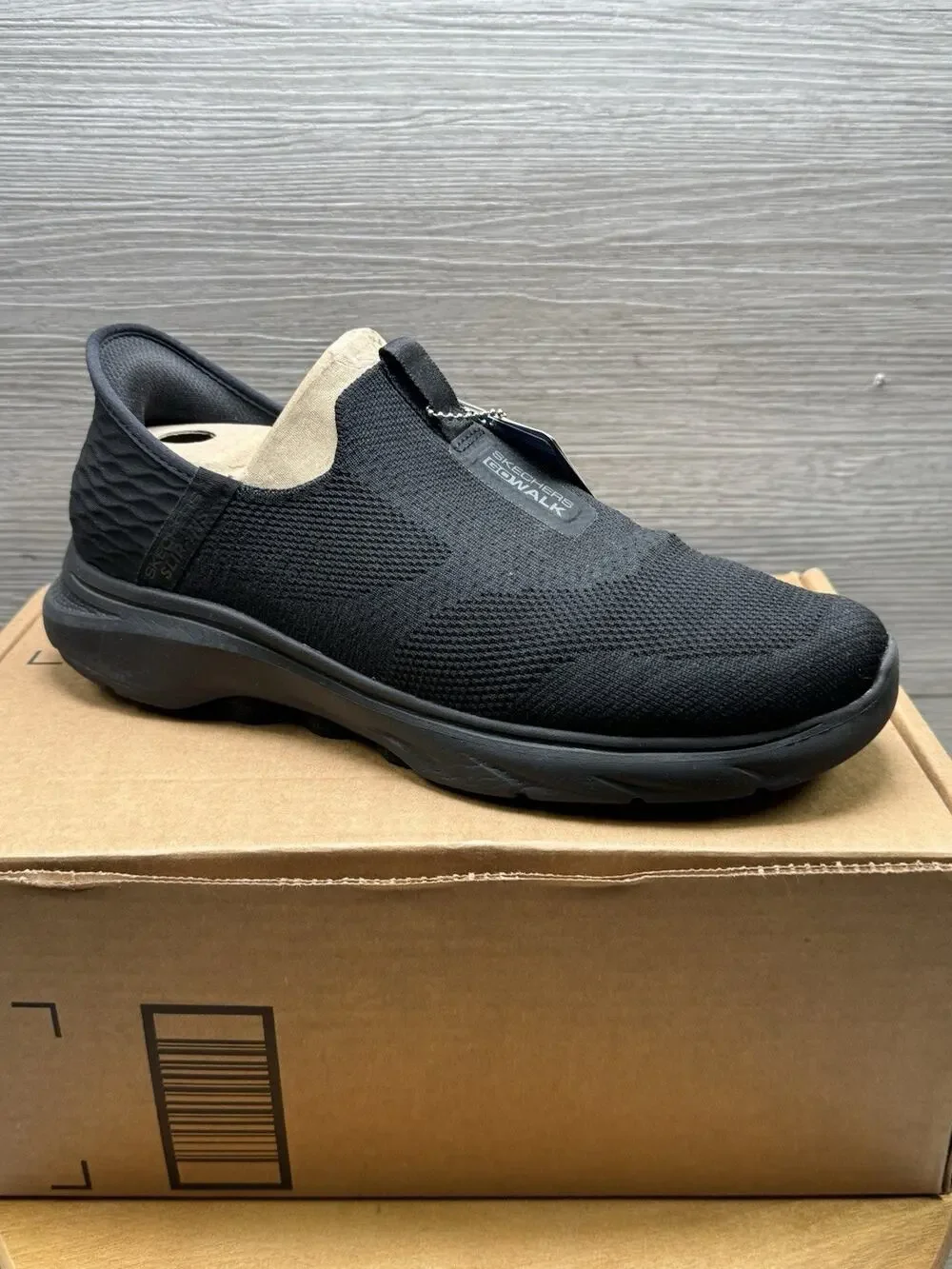 Skechers Men's Go Walk 6 Black Comfort Slip-On Shoes Size:9 (216202/BBK)